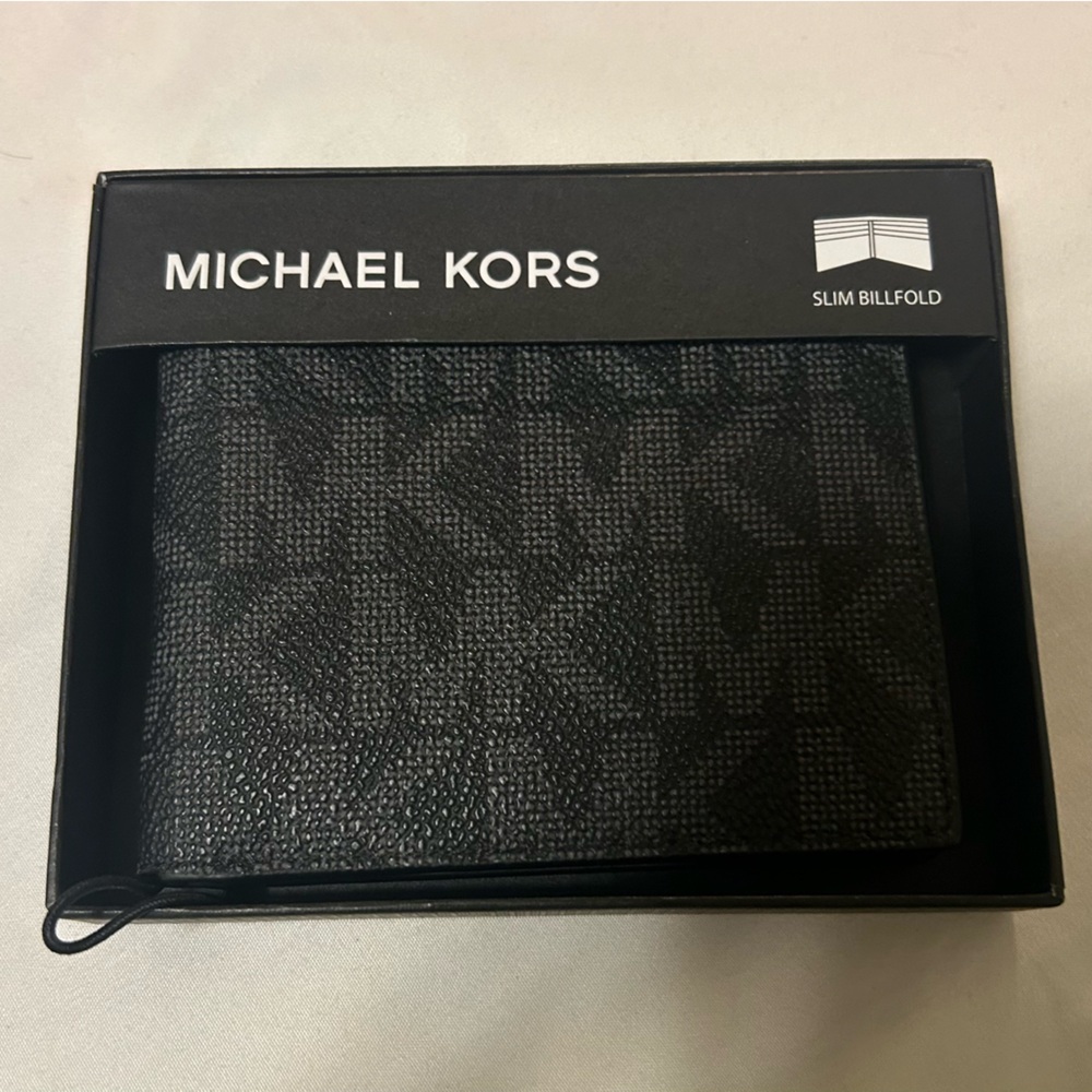 Michael Kors Charcoal Monogram Wallet